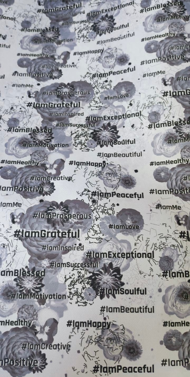 Floral Universe art textile, additional view