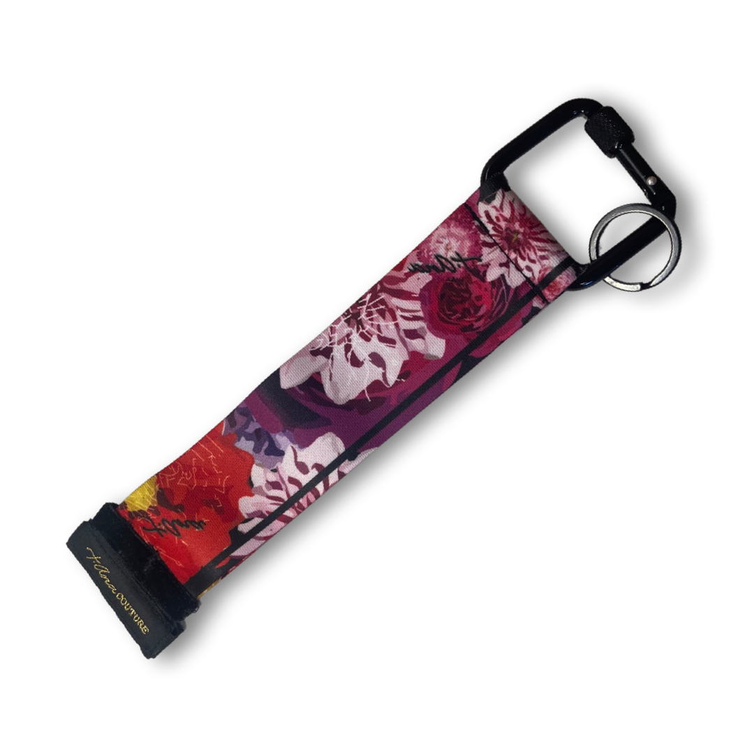 Floralida floral wristlet keychain, additional view