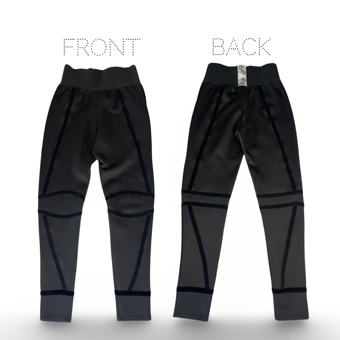 Il Classico Nero black leggings, detail view