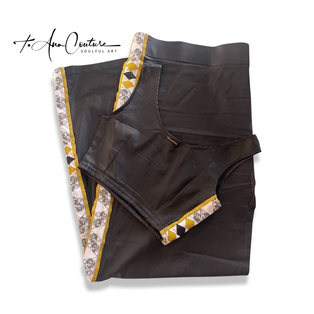 “Bellezza Nero” Crop Top & Maxi Skirt Set (-30% auto checkout)