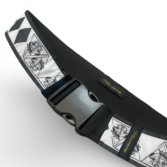 La Moderna Elegante wide textile belt, additional view
