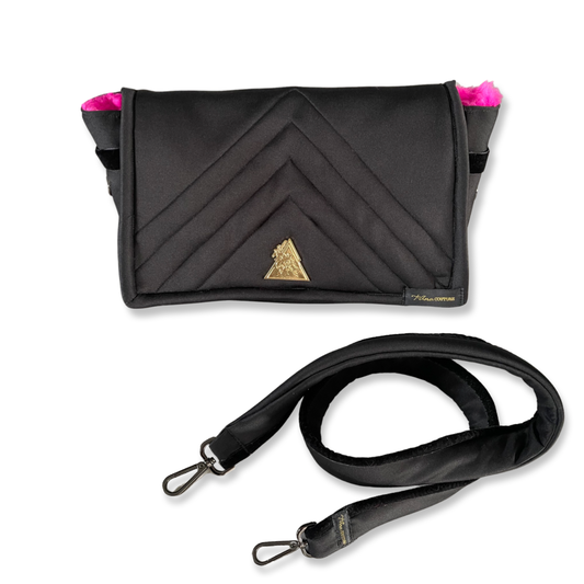 La Rosa Bambolina El Clásica padded pink scuba handbag, Maison Archive