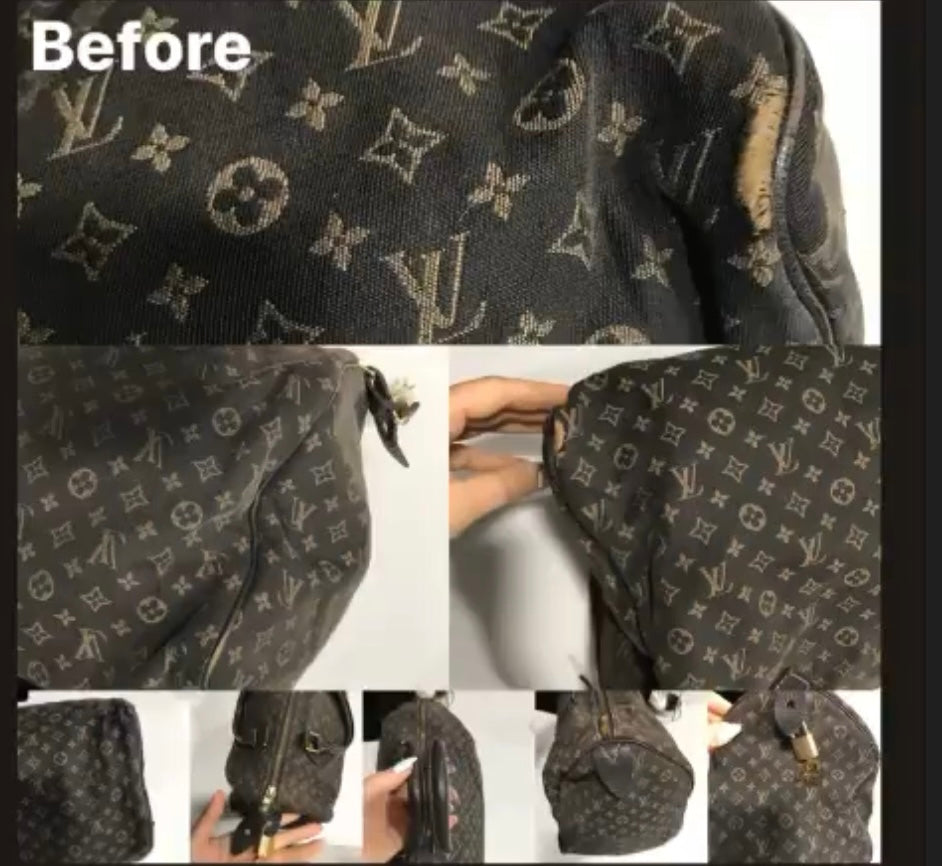 Louis Vuitton Heritage Revival pre-owned source textile and details