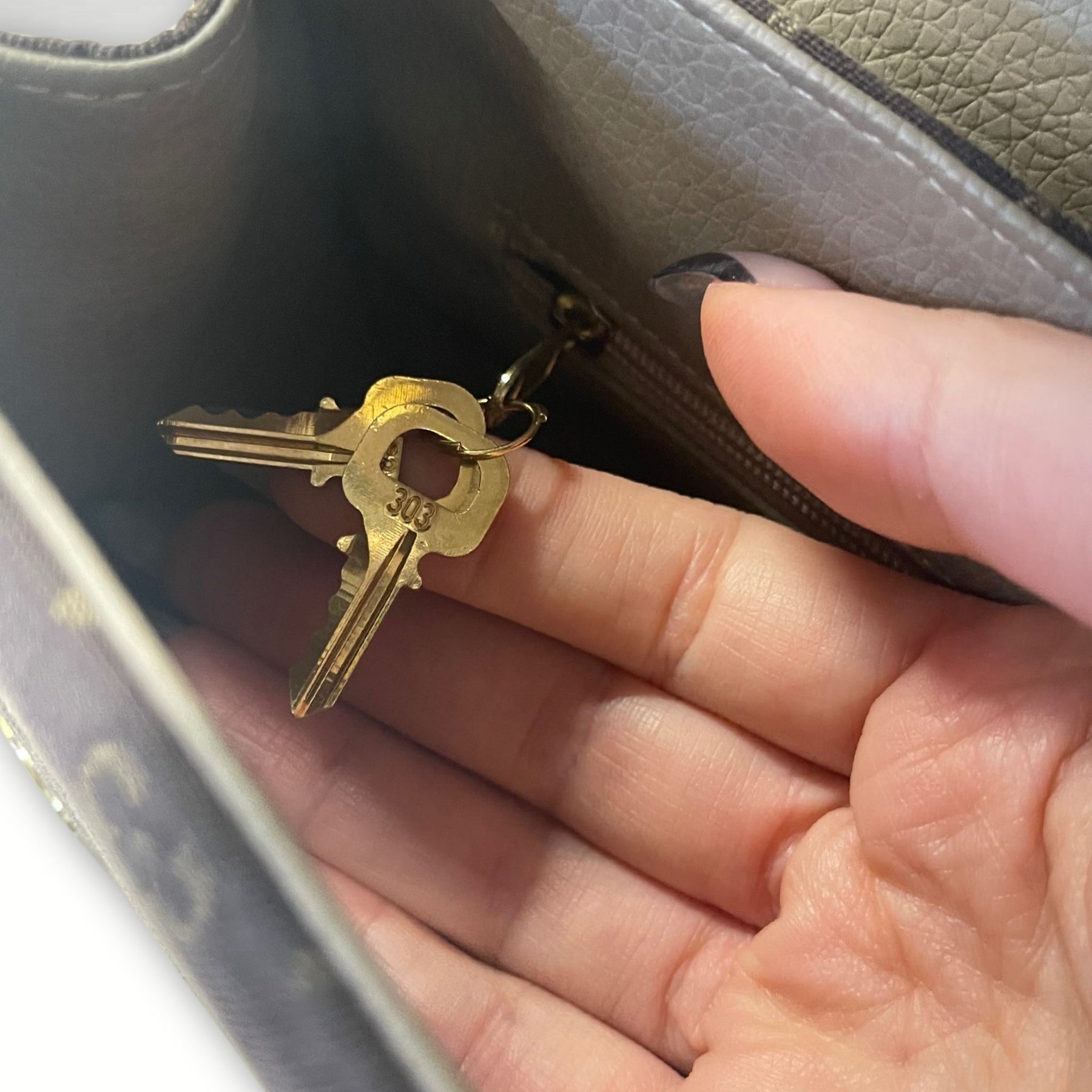 Louis Vuitton Heritage Revival transformed handbag, detail view