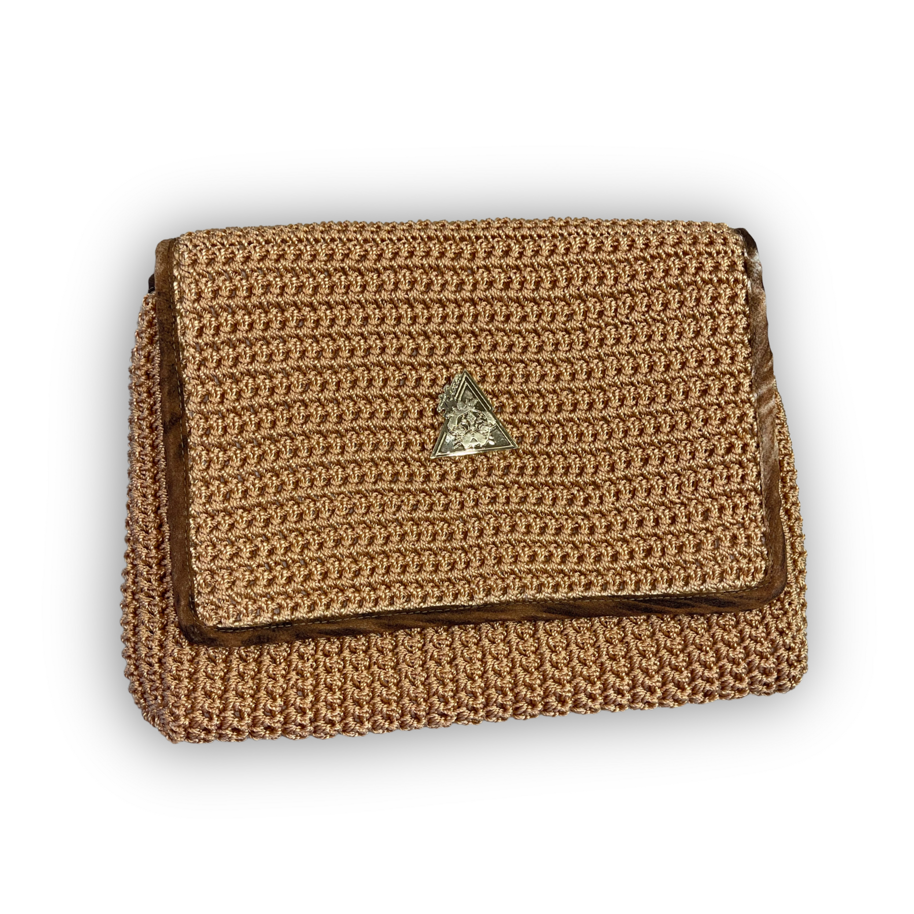 Thalassa Auria clutch with tiger-print lining, detail view