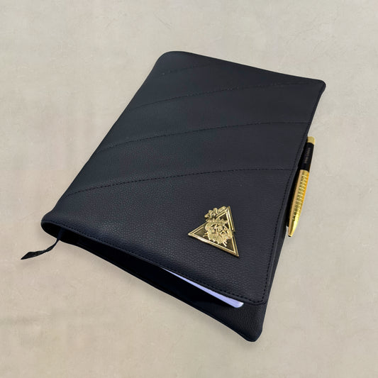 Viaggio Nero black A5 agenda cover by t•Ana Couture