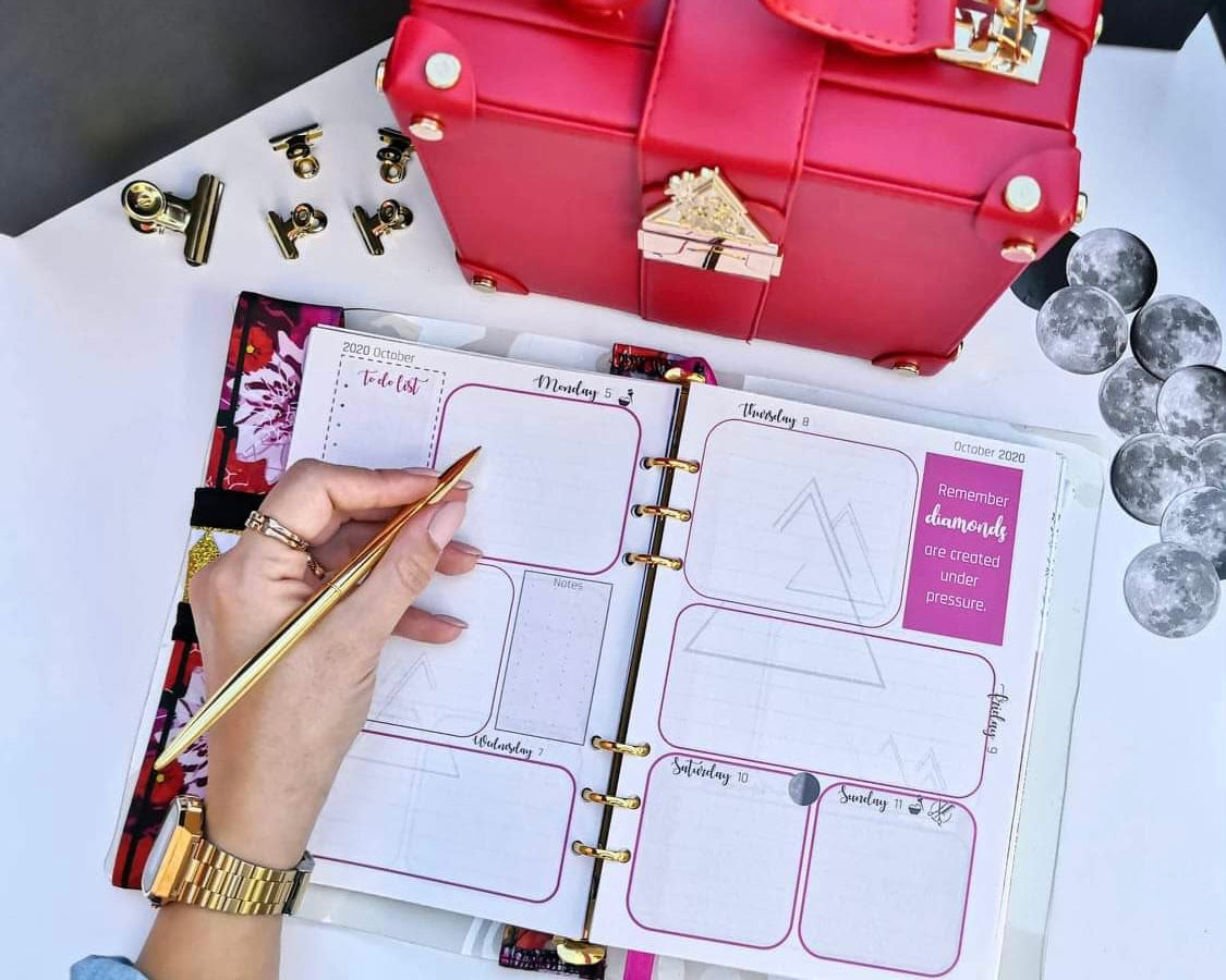Fluorescent Universe Rosso red structured floral handbag, Maison Archive view