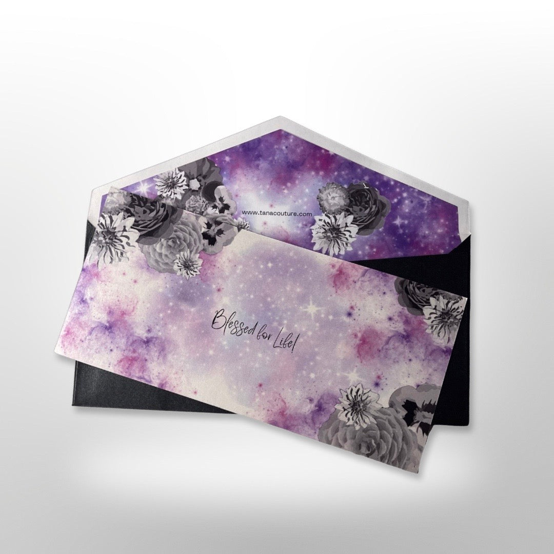 “Floral Celestial” Blessing cards