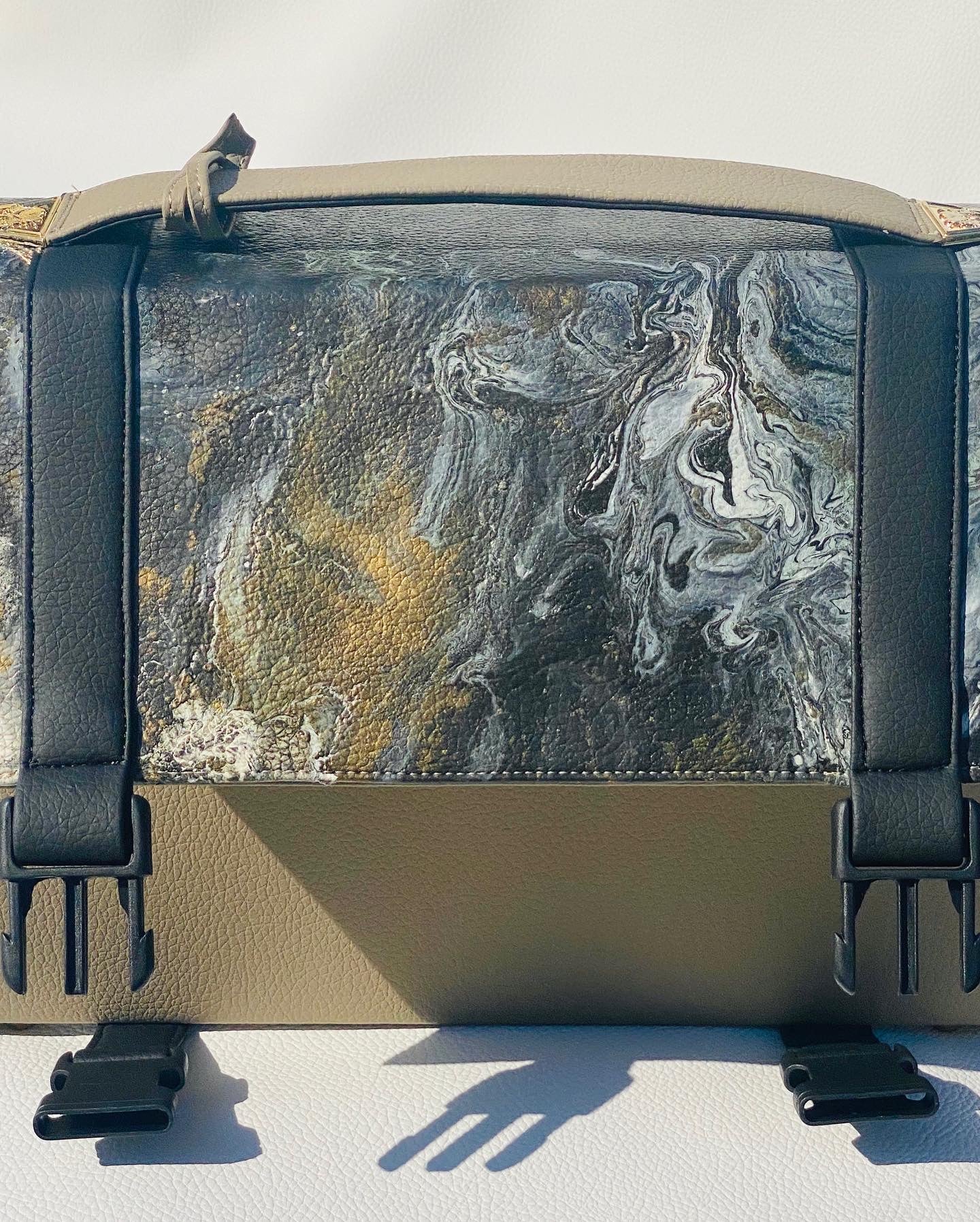 Galactic Universe hand-painted art handbag, t•Ana Couture Maison Archive view