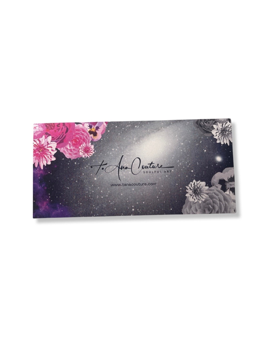 Floral Celestial card and envelope detail