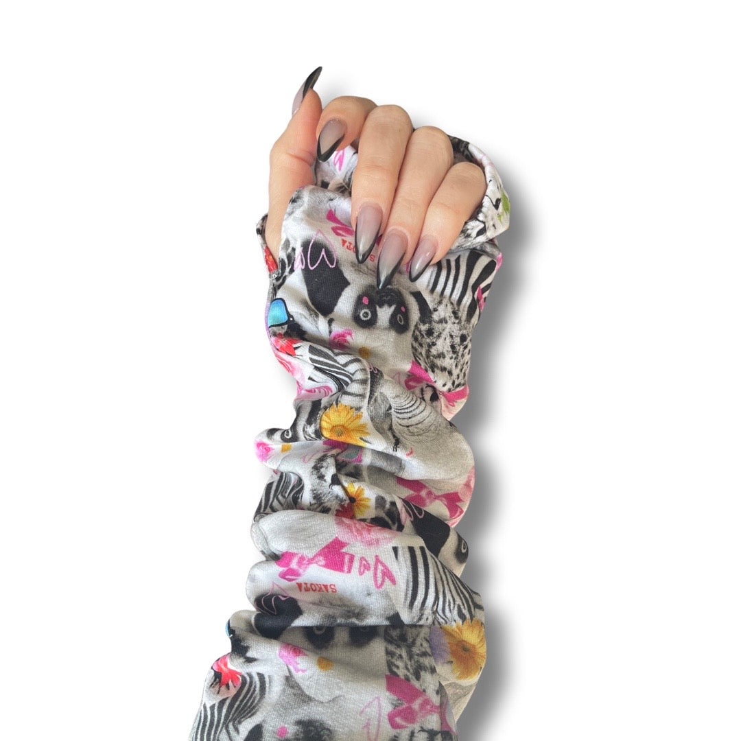 Gli Animali animal-print arm warmers, additional view