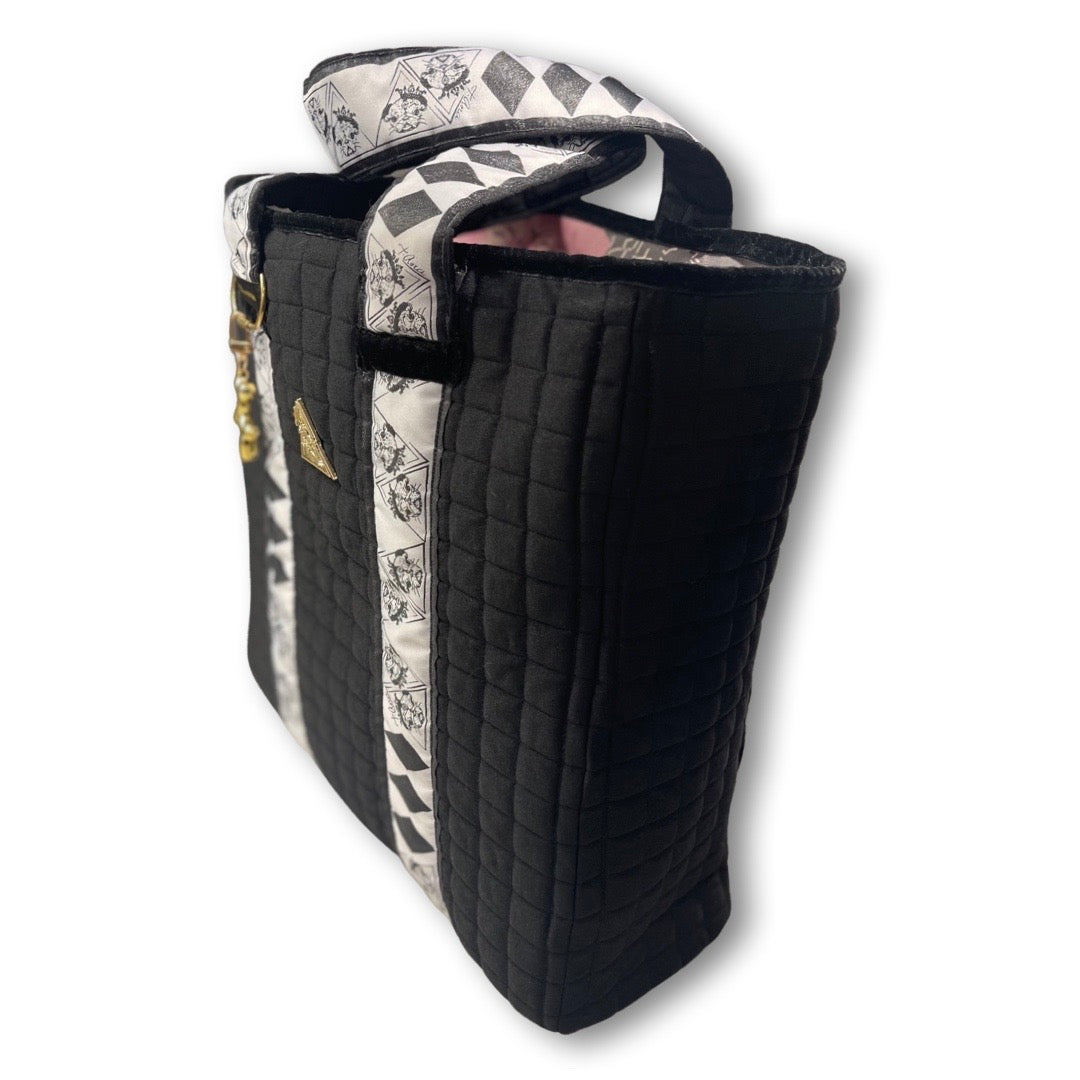 Voluminous Millionaria Nero padded black handbag, Maison Archive view