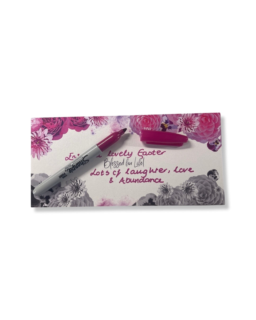 Floral Celestial blessing card set, additional view