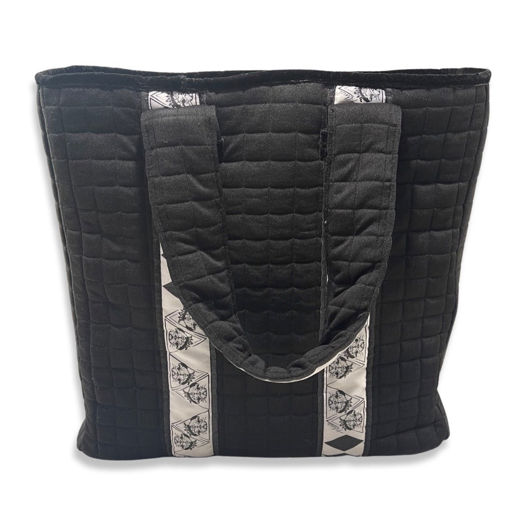 Voluminous Millionaria Nero padded black handbag, Maison Archive view