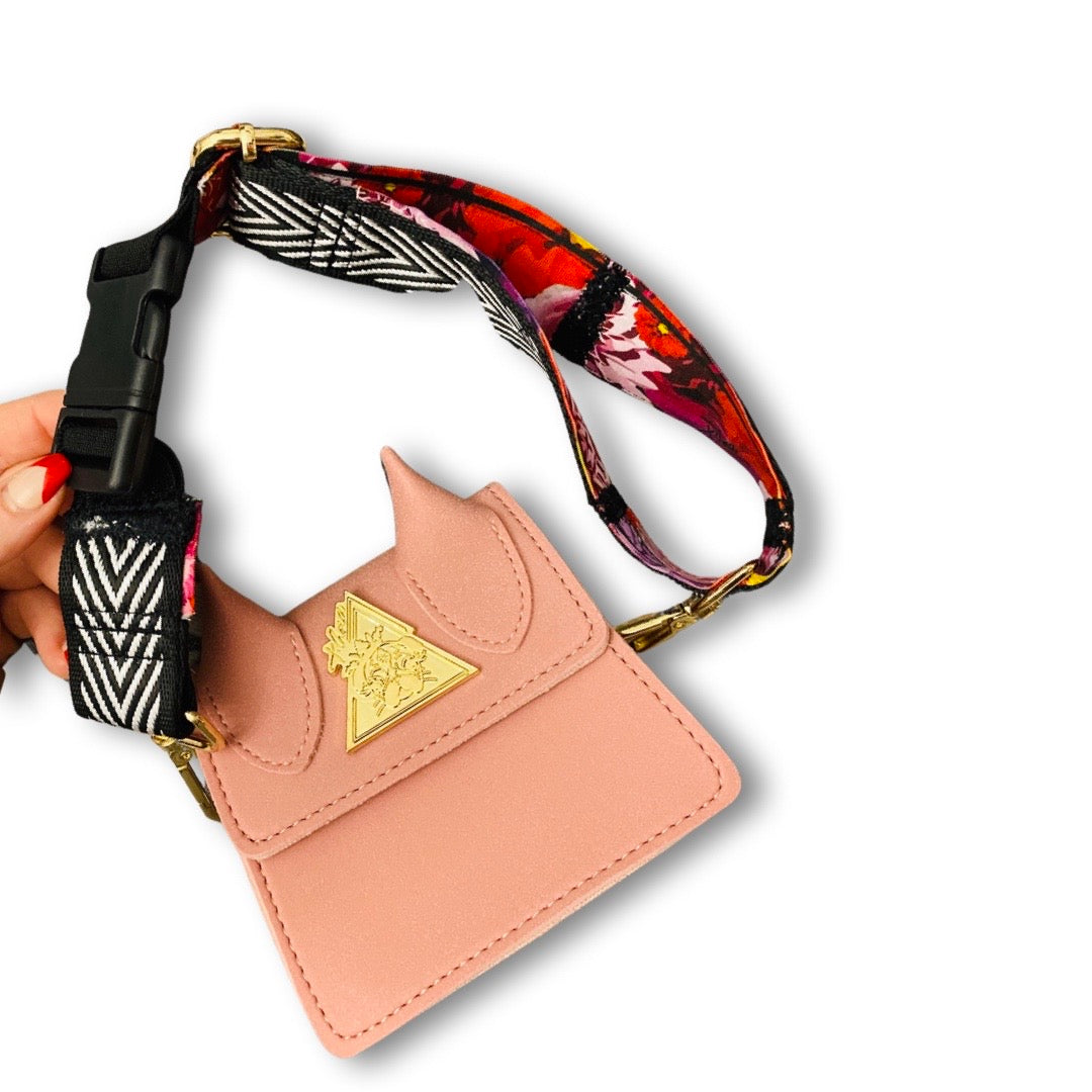 Rosa Floralida floral mini pouch bag