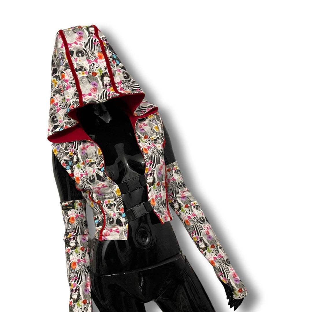 Gli Animali reversible vest, detail view