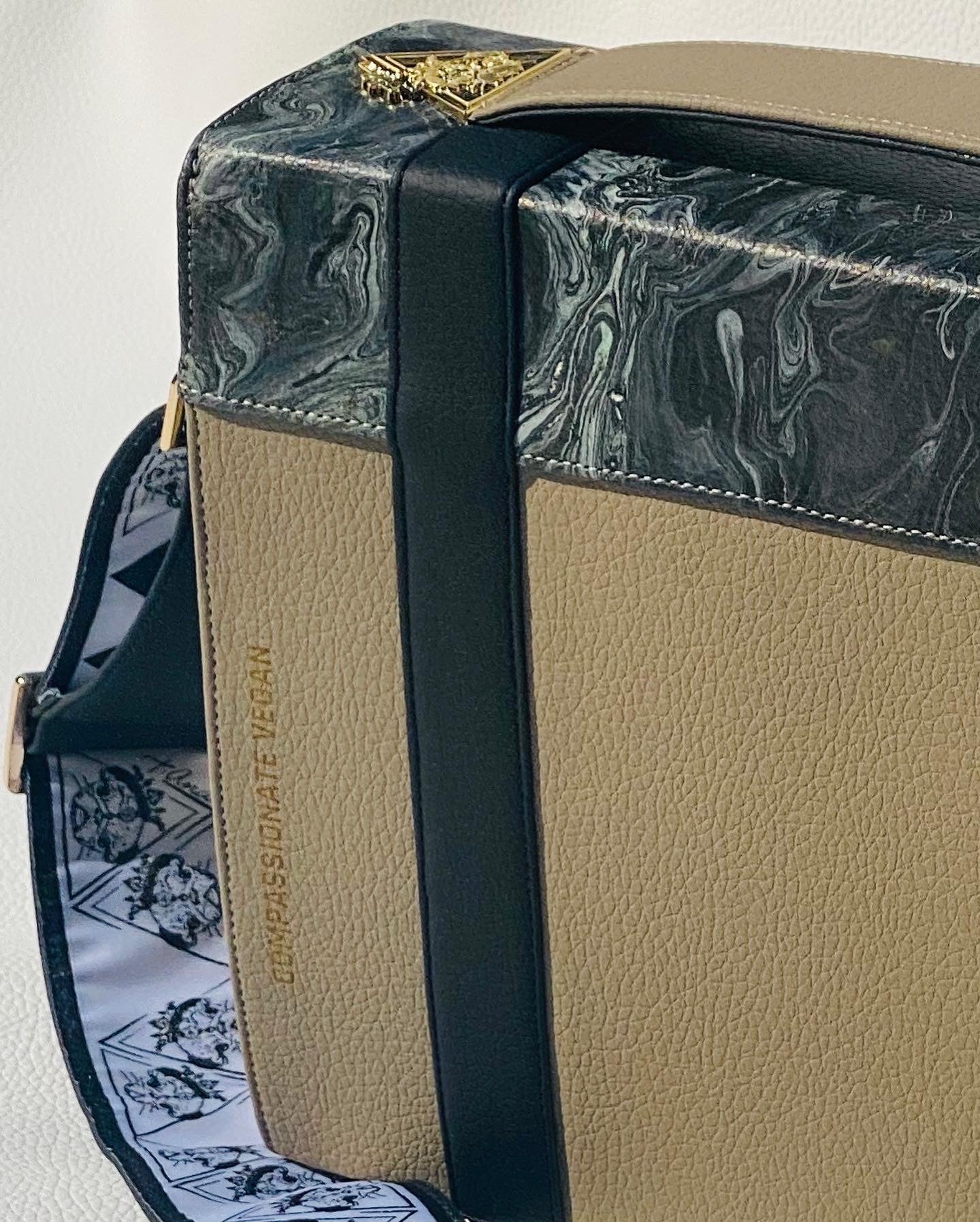 Galactic Universe hand-painted art handbag, t•Ana Couture Maison Archive view