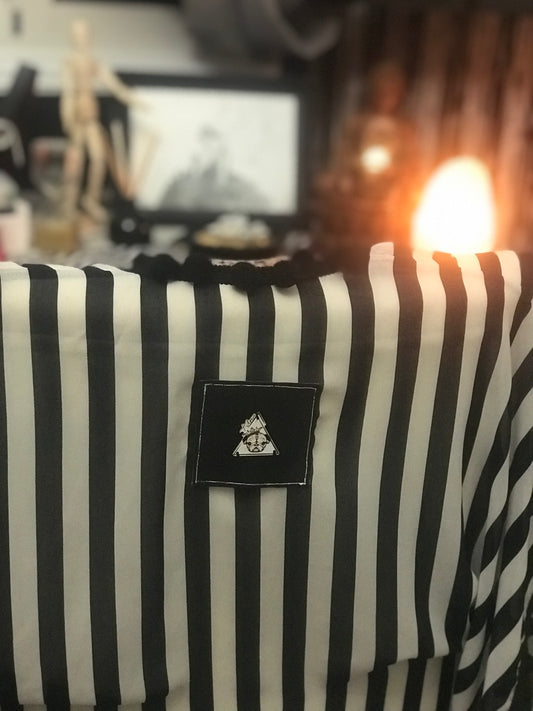 Utopia black and white caftan, additional view